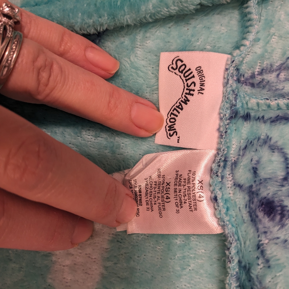 Squishmallows Teal Robe - Picture 3 of 3